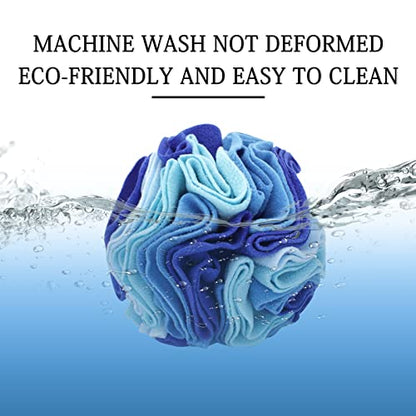 WishLotus Dog Snuffle Ball, Interactive Dogs Toys Ball, Dog Brain Stimulating Puzzle Toys for Dogs, Enrichment Game Feeding Mat Slow Feeder Stress Relief(Blue)