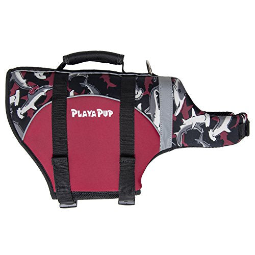 PlayaPup Dog Life Jacket, 2X-Large, Reef Red - color: Reef Red, size: XX-Large