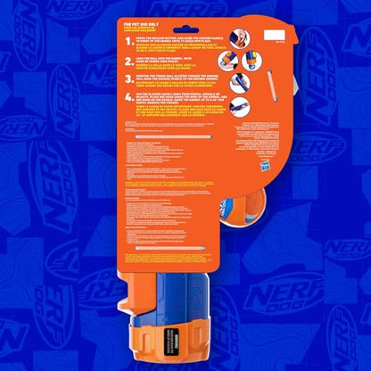 Nerf Dog Tennis Ball Blaster Dog Toy Blue/Orange, 16 Inch Compact Blaster with 1 Ball - size: 16 in Compact Blaster with 1 Ball