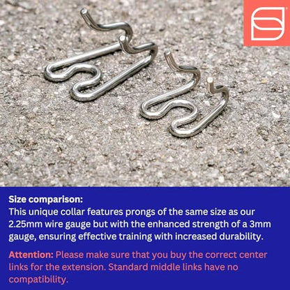 Herm Sprenger Stainless Steel Dog Collar with Short Links and Quick Release ClicLock Buckle Made in Germany (Stainless Steel, 20in x 3.0mm (Neck Size up to 16-17in)) - color: Stainless Steel, size: 3.0 mm x 16-17 in Neck Size; 20 in Chain Length