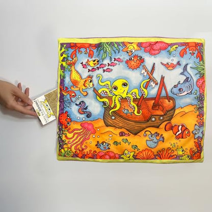 FUZZU Sweet Spot Kitty Carpet with Catnip | Cat Nip Carpet | Carpet for Cats (Shipwreck) - style: Shipwreck