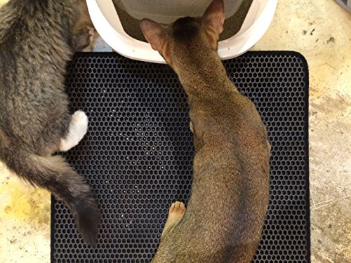 Double-Layer Honeycomb Cat Litter Mat -XL Size (28" x 23"), Litter-Trapping