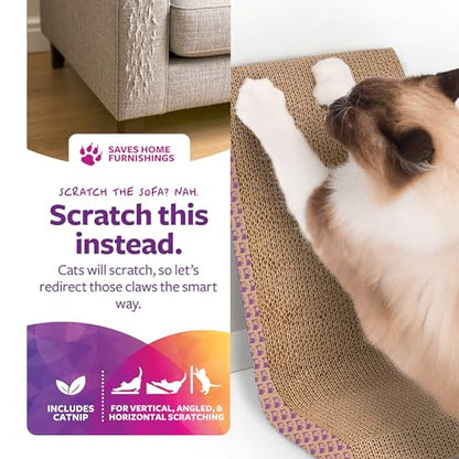 SmartyKat Scratch Ladder Angled Cat Scratcher with Catnip Infusion Technology, Versatile for Floor or Wall Use - color: Scratch Ladder
