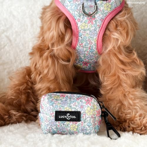 Lucy & Co. Ditsy Daydream No-Pull Dog Harness, Adjustable Front Clip Harness with Comfort Padding, Small - color: Ditsy Daydream, size: Small