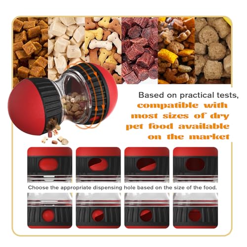 Interactive Dog Puzzle Toy - Adjustable Treat Dispensing Food Dispenser Slow Feeder Dog Treat Ball, Dog Enrichment Toys to Keep Them Busy for Small Medium Large Dogs