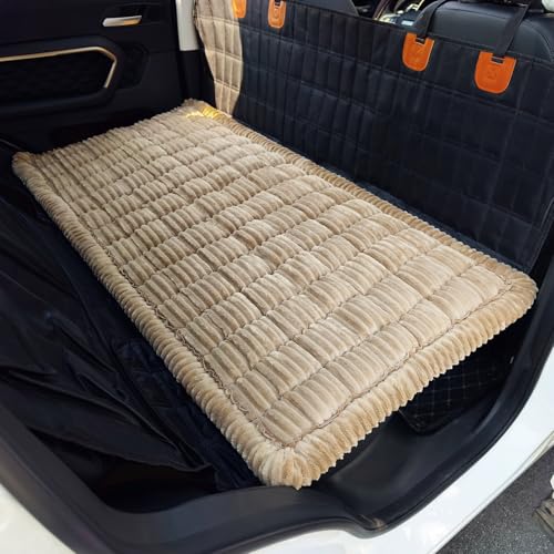 Dog Bed for Car, Backseat Pet Bed Mat, Dog Seat Cover for Car Back Seat, Non-Slip Travel Pet Mat, Fit for Backseat Extenders and Seat Covers (LightCoffee, 24.8x54inch) - color: LightCoffee