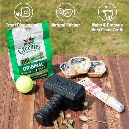 Natural Rubber Dog Toys for Large Aggressive Chewers - Lifetime Replacement - Indestructible Fetch Treat Toy for Large Dogs - Durable Hammer Dog Chew Toy for Super Chewer, Black - color: Hammer Toy - Black