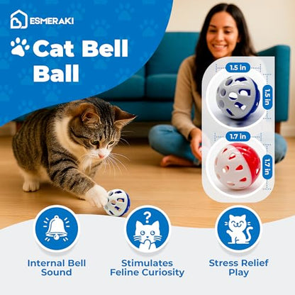 Flexible Cat Scratcher Bundle with Built-In Ball Track - Interactive Shape Shifting Magic Organ Cat Toys for Indoor Cats - Corrugated Cardboard, Magnetic Design, Foldable Space Saving for Bored Cats