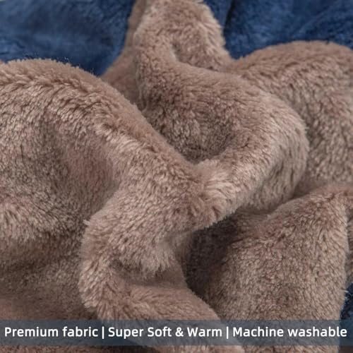 FabriCastle Dog Hoodie Sweater for Small Dogs Boy and Girl, Dog Clothes S XS XXS Puppy Sweatshirt, Pet Outfit, Cat Clothing Super Soft Warm Snap On Closure (Khaki-Navy, X-Small) - color: Khaki-Navy, size: X-Small