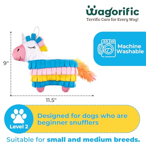 Dog Toys Plush with Squeaky & Treat Hiding Features - Mental Stimulation Enrichment Toy for Large Breed Dogs - Machine Washable Slow Feeder to Keep Dogs Busy，Fiesta Piñata - color: Fiesta Piñata-1