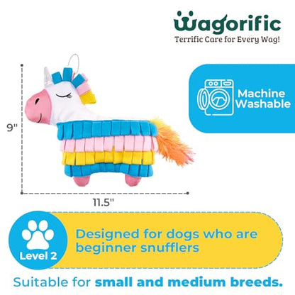 Dog Toys Plush with Squeaky & Treat Hiding Features - Mental Stimulation Enrichment Toy for Large Breed Dogs - Machine Washable Slow Feeder to Keep Dogs Busy，Fiesta Piñata - color: Fiesta Piñata-1