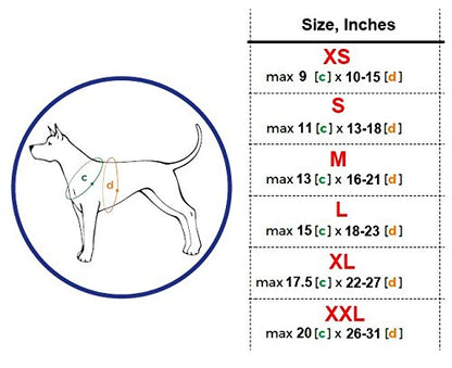 Dogs My Love Soft Vest Harness for Dogs and Puppies 6 Sizes Blue (XL (Neck Max: 17.5"; Chest Girth: 22"-27")) - size: XL (Neck Max: 17.5"; Chest Girth: 22"-27" )
