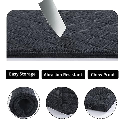 HOMBYS Chew Proof Dog Crate Pad Mat, 28"x41" Indestructible Kennel Pad for Aggressive Chewers, Durable and Water Resistant Teething Puppy Crate Mats for Dogs Cages - size: Large(41" L x 28" W)