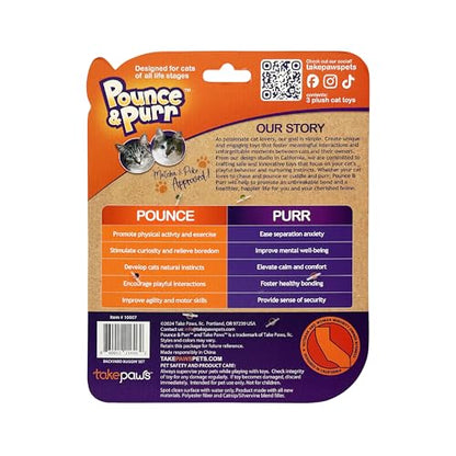 Pounce & Purr® Plush Cat Toys, Catnip & Silvervine Infused, Shiny Iridescent Accents, Interactive Play Toys for Cats & Kittens (Backyard Buggin' Series) - color: Backyard Buggin'