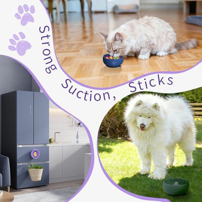 Deep Blue Lick Mat for Dogs & Cats - Anxiety Relief Slow Feeder Dog Bowl with Strong Suction - BPA-Free Silicone Puzzle Feeder for Calming, Enrichment & Stress-Free Grooming(Only for Small Dogs) - color: Deep Blue