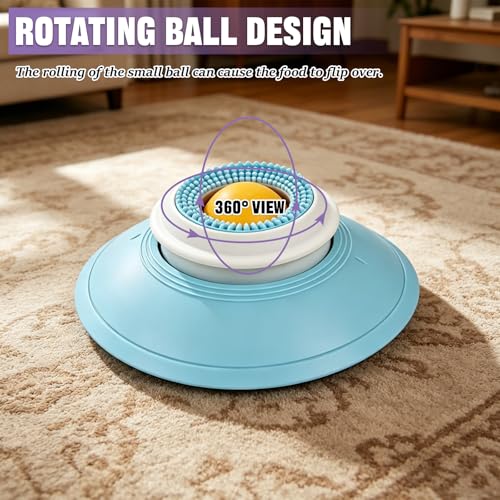 2 PCS Dog Lick Sphere Slow Feeder, Non-Slip Licking Bowl with Suction Cup, Enrichment Puzzle Feeder,Treat Dispenser for Liquid & Soft Food, for All Dogs and Cats