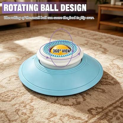 2 PCS Dog Lick Sphere Slow Feeder, Non-Slip Licking Bowl with Suction Cup, Enrichment Puzzle Feeder,Treat Dispenser for Liquid & Soft Food, for All Dogs and Cats