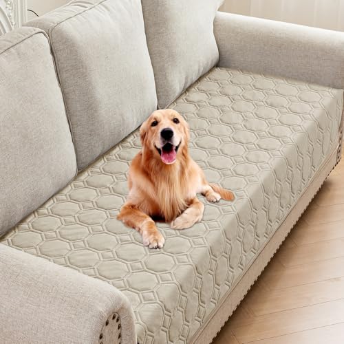 ZNSAYOTX Ultimate Cozy Blankets (30"x70") 100% Waterproof Sofa Mat Blanket for Dog Pets, Bed Couch Protector with Non-Slip Back Washable Durable, Pee Scratch Proof Easy to Clean (Khaki) - color: Khaki, size: 30x70 Inch