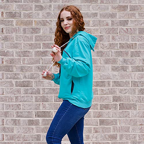 ALYC Unisex Hoodies Pet Holder Cat Dog Large Pouch Carriers Pullover with Cat Printing Sweatshirt (Green-S) - color: Green, size: Small