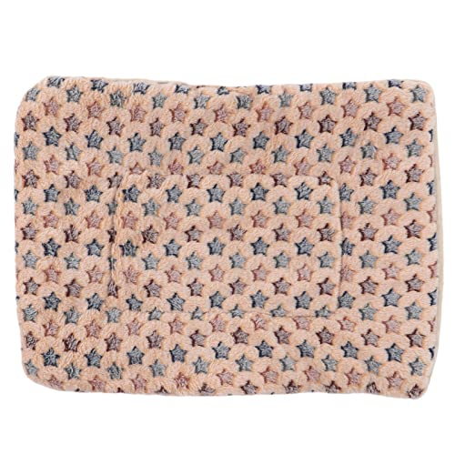 Warm Dog Blanket for Winter | Soft Flannel & Fleece Pet Bed Mat | Cozy Sleeping Blanket for Dogs/Cats/Small Pets | Machine Washable, Portable (S Size 50 * 32CM) - size: S size 50*32CM