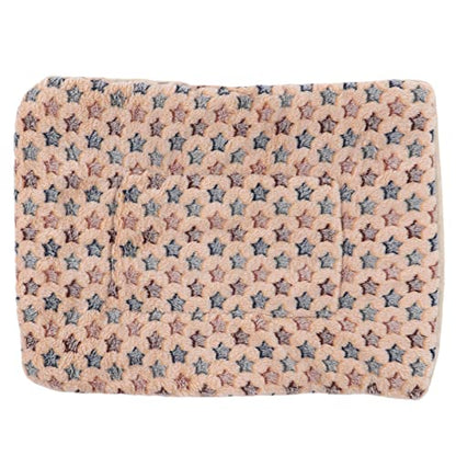 Warm Dog Blanket for Winter | Soft Flannel & Fleece Pet Bed Mat | Cozy Sleeping Blanket for Dogs/Cats/Small Pets | Machine Washable, Portable (S Size 50 * 32CM) - size: S size 50*32CM