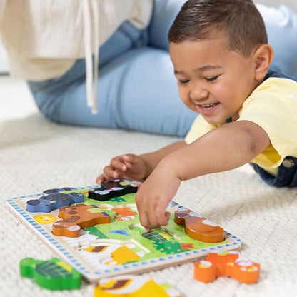 Melissa & Doug Pets Wooden Chunky Puzzle (8 pcs), Educational Screen Free Activity for Toddler, Preschoolers and Kids Ages 2+ - style: Pets
