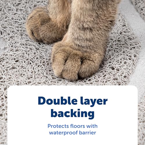 PetSafe Anti-Tracking Litter Mat - Traps Crystal and Clay Clumping Cat Litter - Durable Mesh Material - Easy to Clean Mat - Compatible with All Cat Litter Boxes - Small Size - size: Small