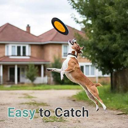 Bifeaw 3 Packs Nylon Interactive Dog Flying Disc - Floating Dog Toys for Aggressive chewers - Water Toys for Dogs