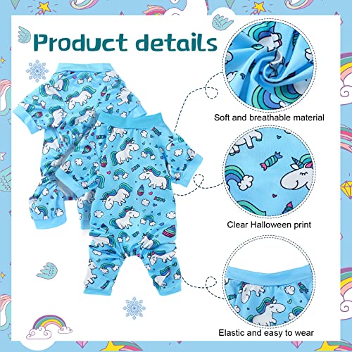3 Pieces Dog Pajamas Puppy Soft Pets Clothes Dog Jumpsuit for Small Medium Large Pets Cute Apparel Bodysuits for Girl and Boy, 3 Styles(M Fits 5.5-7.7 lbs) - size: M Fits 5.5-7.7 lbs