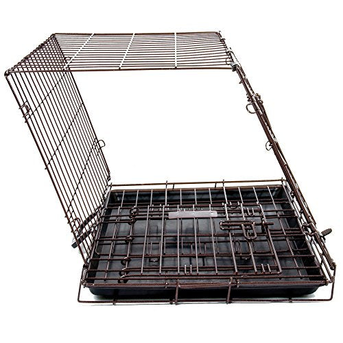 Precision Pet Products Two Door Great Crate Wire Dog Crate, 42 Inch, For Pets 70-90 lbs, With 5-Point Locking System - size: 42.0"L x 28.0"W x 30.0"H