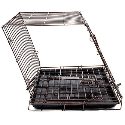 Precision Pet Products Two Door Great Crate Wire Dog Crate, 42 Inch, For Pets 70-90 lbs, With 5-Point Locking System - size: 42.0"L x 28.0"W x 30.0"H