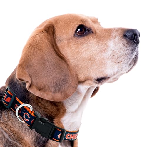 New & Improved Pets First NFL Licensed PET Collar- Heavy-Duty, Strong, and Durable New Dog Collar. Available in 32 Football Teams and 4 Sizes - color: Chicago Bears, size: Extra Large