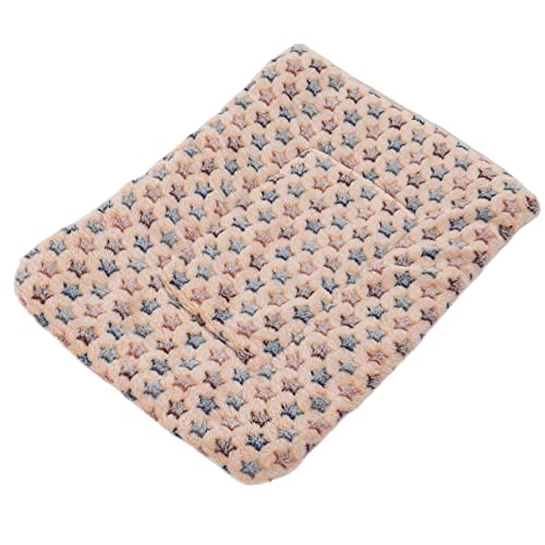Warm Dog Blanket for Winter | Soft Flannel & Fleece Pet Bed Mat | Cozy Sleeping Blanket for Dogs/Cats/Small Pets | Machine Washable, Portable (M Size 55 * 42CM) - size: M size 55*42CM