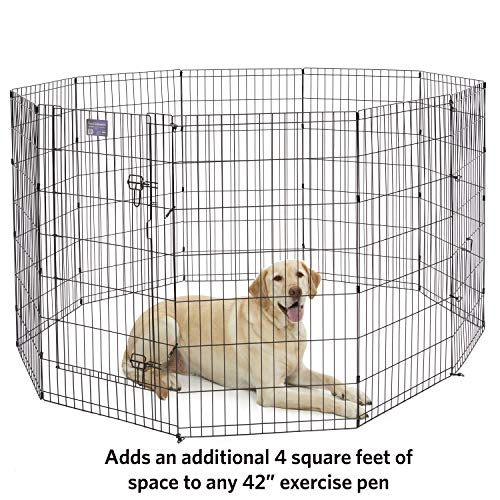 MidWest Homes for Pets Add-on Panel, 42 Inch - color: Black, size: 42H-Inch Pen Extension Panel