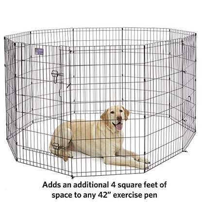 MidWest Homes for Pets Add-on Panel, 42 Inch - color: Black, size: 42H-Inch Pen Extension Panel