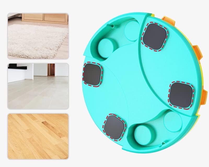 Piggy Poo and Crew Treat Popper Slow Feeder Interactive Food Dispenser Puzzle Game for Dogs Puppies Rabbits Pigs Small Animals - color: Blue and Yellow