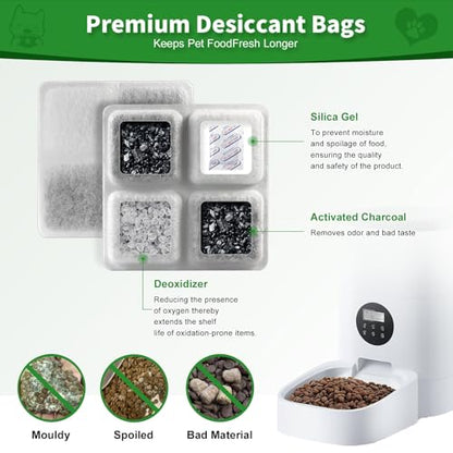 12-Pack Pet Food Desiccant Bag for Petlibro Automatic Cat Dog Feeders,Keep Cat Food Dog Food Dry and Fresh