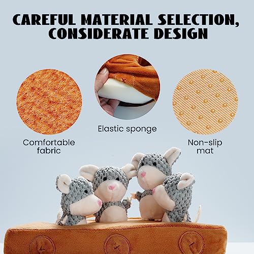 Nocciola Hide & Seek Interactive Dog Toys - Squeaky Toys for Small to Medium Dogs, Keeps Them Busy, Reduces Boredom - style: 4 Packs Squeaky Toys