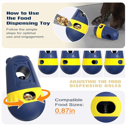 2-in-1 Dog Bully Stick Holder & Treat Dispenser Toy for Medium/Small Dogs