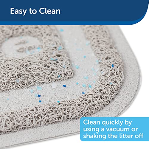 PetSafe Anti-Tracking Litter Mat - Traps Crystal and Clay Clumping Cat Litter - Durable Mesh Material - Easy to Clean Mat - Compatible with All Cat Litter Boxes - Large Size - size: Large