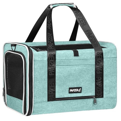 Top Loading Medium Pet Carrier with Privacy Window for Anxiety Cat, Soft-Sided Small Kitten Travel Crate Vet Friendly, Little Dog Bunny Kennel Carry Bag Suitcase, 18x11x11 Teal - color: Teal