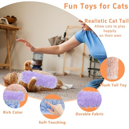 3 Pack Catnip Soft Durable Cat Pillows, Rich Color Catnip Indoor Interactive Cat Kicker, Companion Toys for Cats (Purple Set) - color: Purple+Blue+Pink