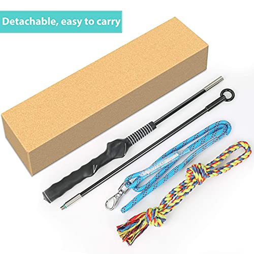 Flirt Pole for Dogs Pet Teaser Wand Outdoor Interactive Pet Dog Flirt Pole Training Exercise Rope Toy for Small Medium Large Dogs Cats