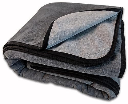 100% Leak Proof, Waterproof Bed Cover, Totally Pee Proof, EZ-Wash, Durable, 3 Layer Blanket (Queen-King 90"x80", Slate Grey, Cool Grey) Adults, Pets, Dogs, Cats - size: Queen-King 90"x80"
