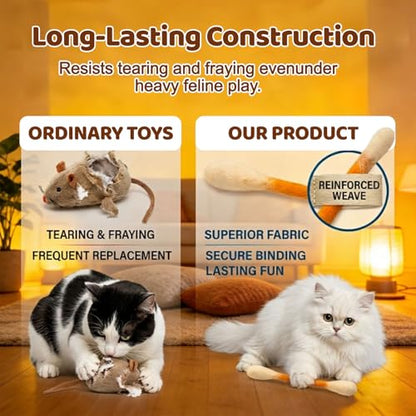 Giant Cotton Bamboo Cat Toy, Soft Cotton Swab Style Kicker Toy for Cats and Kittens, Fun Interactive Catnip Toy, Durable Swab Shape Cat Toy (F) - color: F