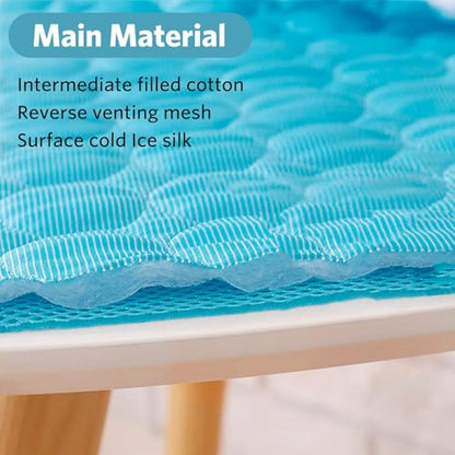 Dog Cooling Mat 39"x59" Q-Max>0.4, Absorbent & Pressure-Activated Self-Cooling, Non-Slip Scratch Resistant, Washable Cooling Mat for Dogs, Cooling Pad for Dog Bed Mats for Car Crate Patio Outdoor - size: 59 x 39 inches