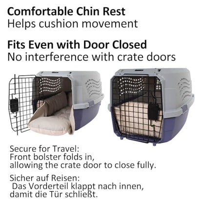 Helen's Pet Bed Multi-Fit Dog Crate Cushion, Small (Label: M JP Size) - Washable Reversible Crate Bed Pad, Soft Cushion for Wire, Plastic & Hard-Sided Crates, Carriers & Strollers - color: Beige Pink (Fabric), size: Small