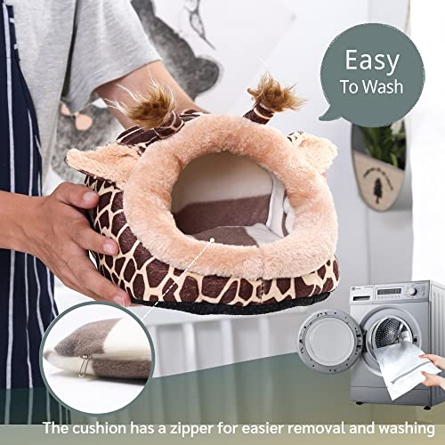 Warmer Hedgehog Supplies Toys House Cage Accessories Bed Sleeping Bag (L,Giraffe) - color: 1-Giraffe, size: L