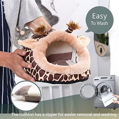 Warmer Hedgehog Supplies Toys House Cage Accessories Bed Sleeping Bag (L,Giraffe) - color: 1-Giraffe, size: L