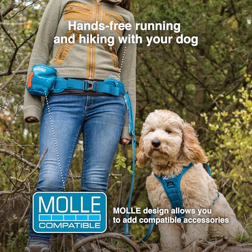 Kurgo RSG Active Utility Belt - Adjustable Adventure Dog Belt - MOLLE-Compatible - Reflective Trim - Lightweight, Comfortable Fit - Hands-Free - style: Waist Belt
